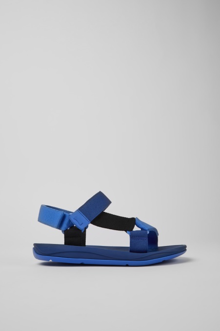 Exklusive Camper De Match Blau-schwarze Recycelte Pet-sandalen Für Herren