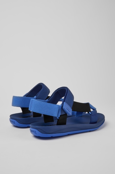 Exklusive Camper De Match Blau-schwarze Recycelte Pet-sandalen Für Herren