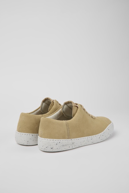 Camper De Design Peu Touring Beige Nubukturnschuhe Für Damen