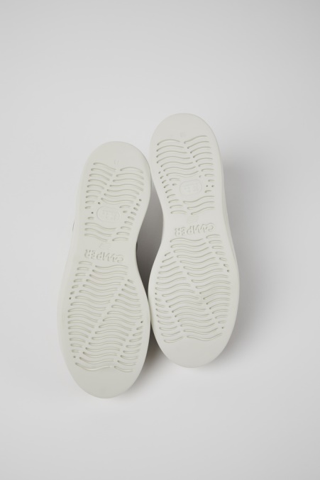 Camper De Runner Up Grau Metallic Leder Turnschuhe Für Damen Neu Eingetroffen