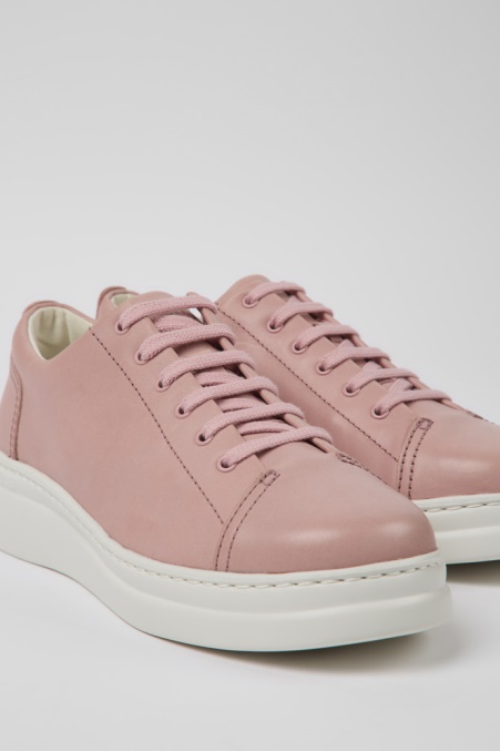 Design Runner Up Rosa Ledersneaker Für Damen Camper De