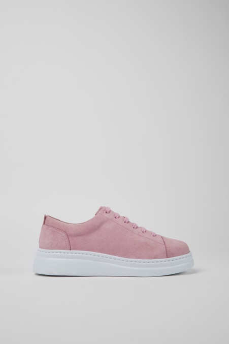 Exklusive Camper De Runner Up Rosa Nubukturnschuhe Für Damen