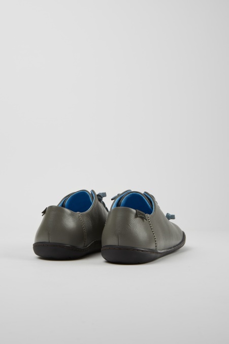 Design Peu Grauer Lederschuh Für Damen Camper De