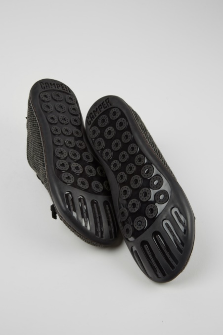 Camper De Design Peu Graue Schuhe Aus Wolle Und Viskose Für Damen