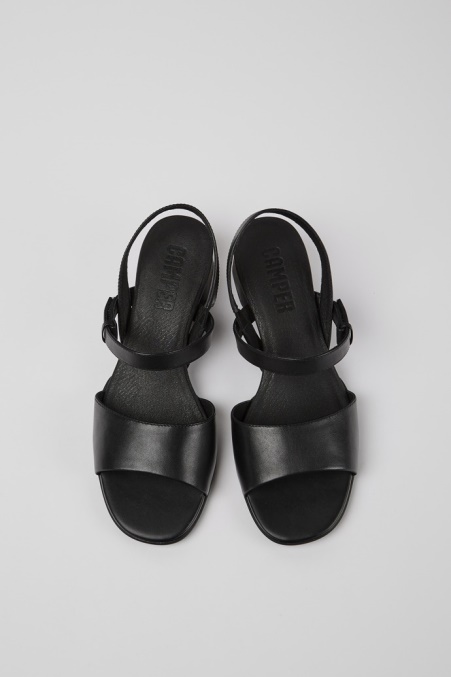 Exklusive Schwarze Riemchensandale Von Camper De Katie Für Damen