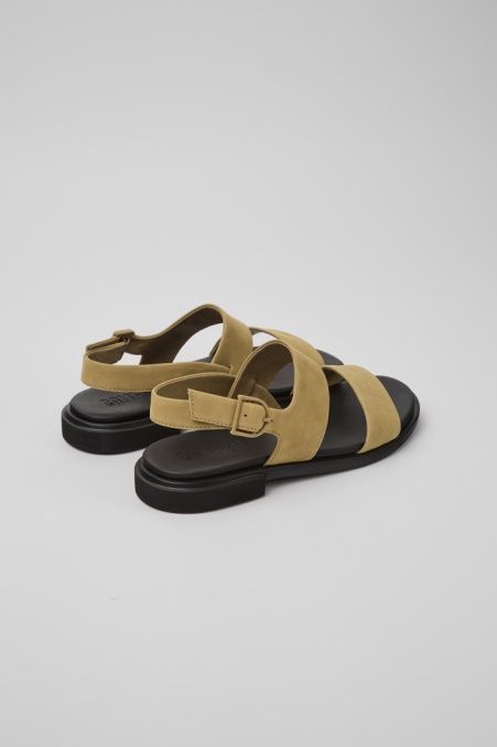 Camper De Design Edy Braune Ledersandalen Für Damen