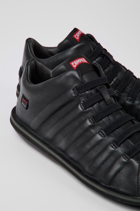 Camper De Design Beetle Gore-tex Schwarze Lederstiefeletten Für Herren