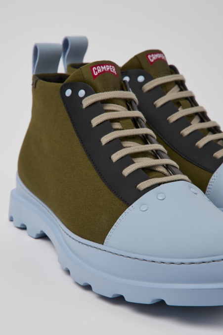 Camper De Design Brutus Grün Blaue Und Schwarze Schuhe Für Herren