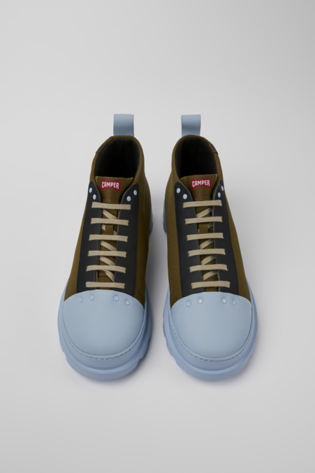 Camper De Design Brutus Grün Blaue Und Schwarze Schuhe Für Herren