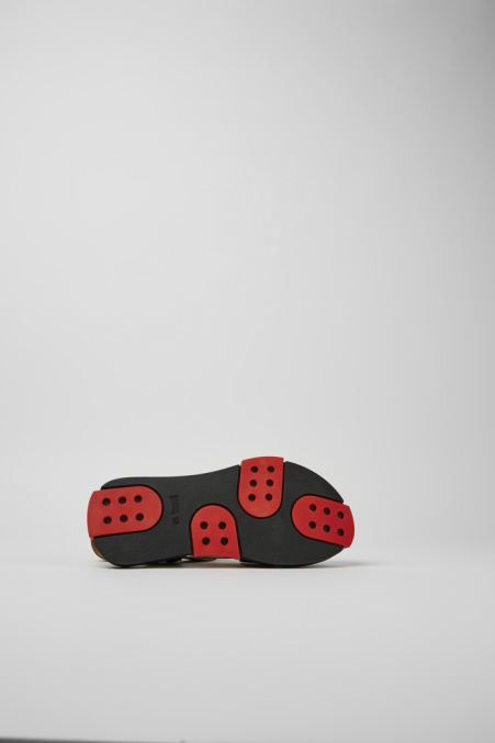 Design Set Schwarze Ledersandalen Herren Camper De